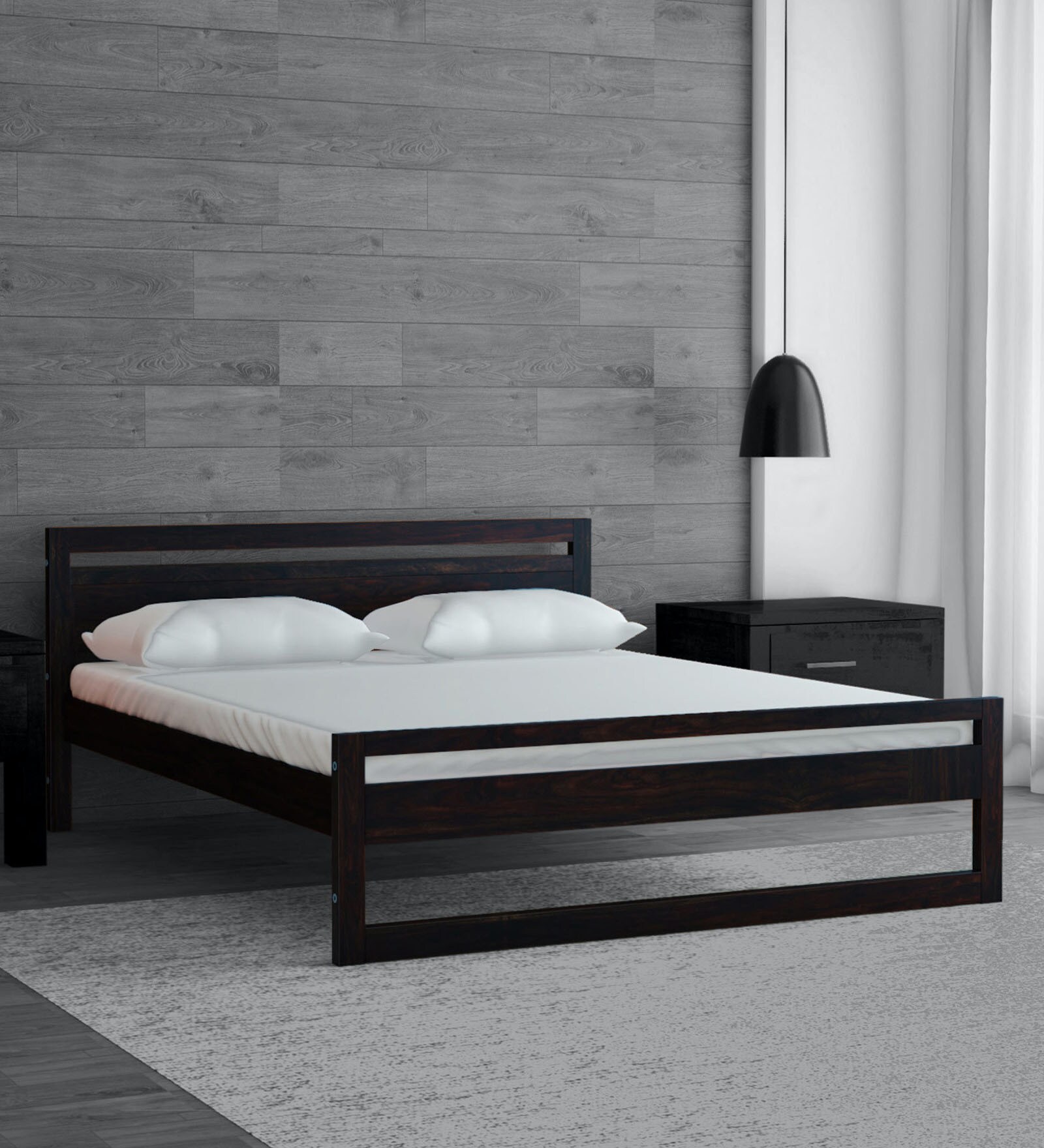 Buy Avian Sheesham Wood Queen Size Bed In Warm Chestnut Finish At 2 Off By Woodsworth From 