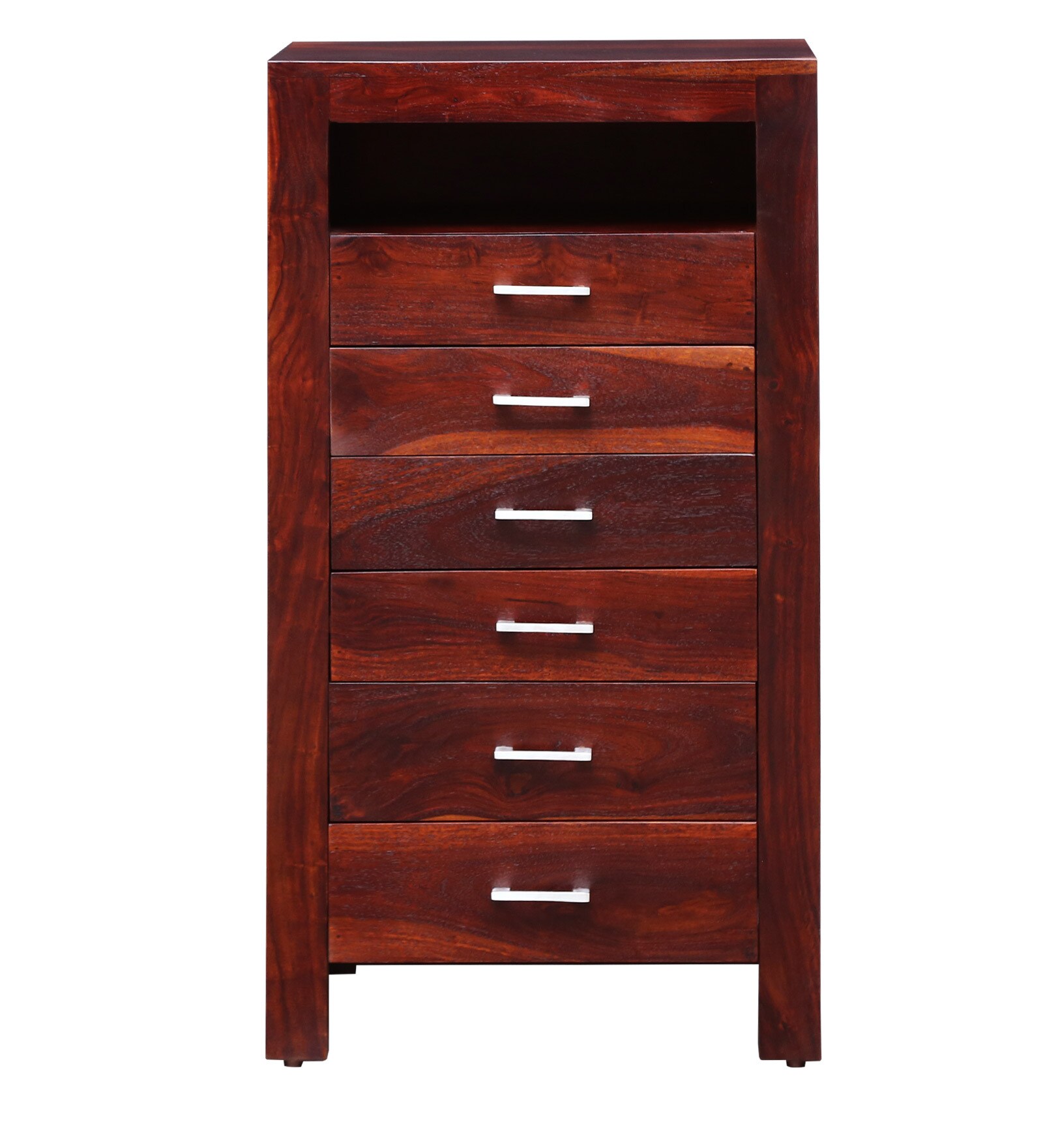 Avian Tall Solid Wood Chest Of Drawer In Honey Oak Finish By