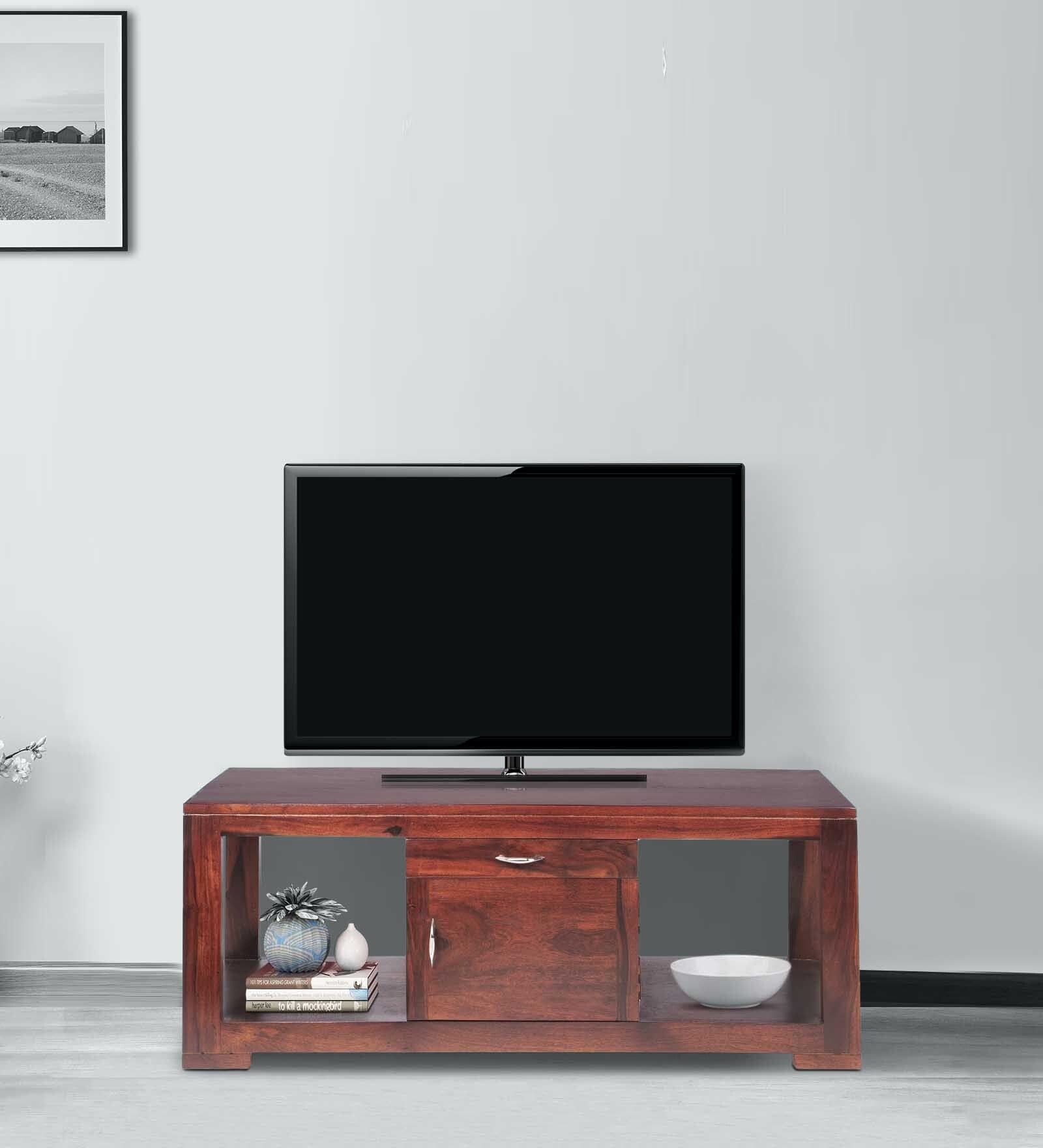 Avina TV Console in Walnut Finish