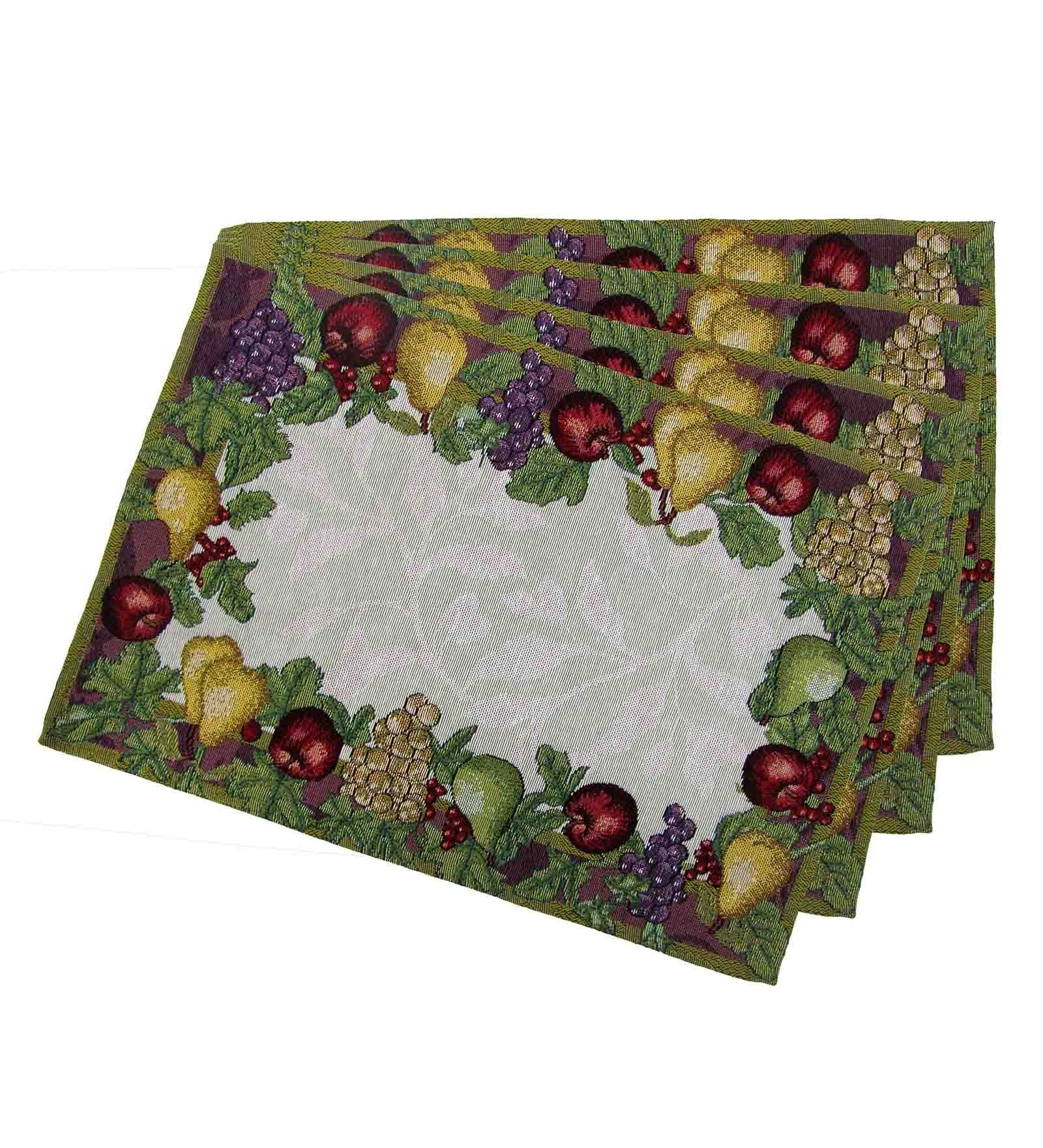 Buy Avi Living Multicolour Bright Fruit Garden Table Mats Set of 4 at