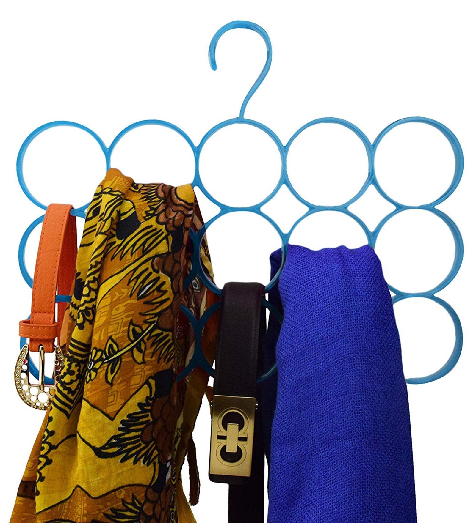 AVMART 15 Hole Slot Rope Hook Holder Hook Scarf Wrap Shawl Luggage Hanger