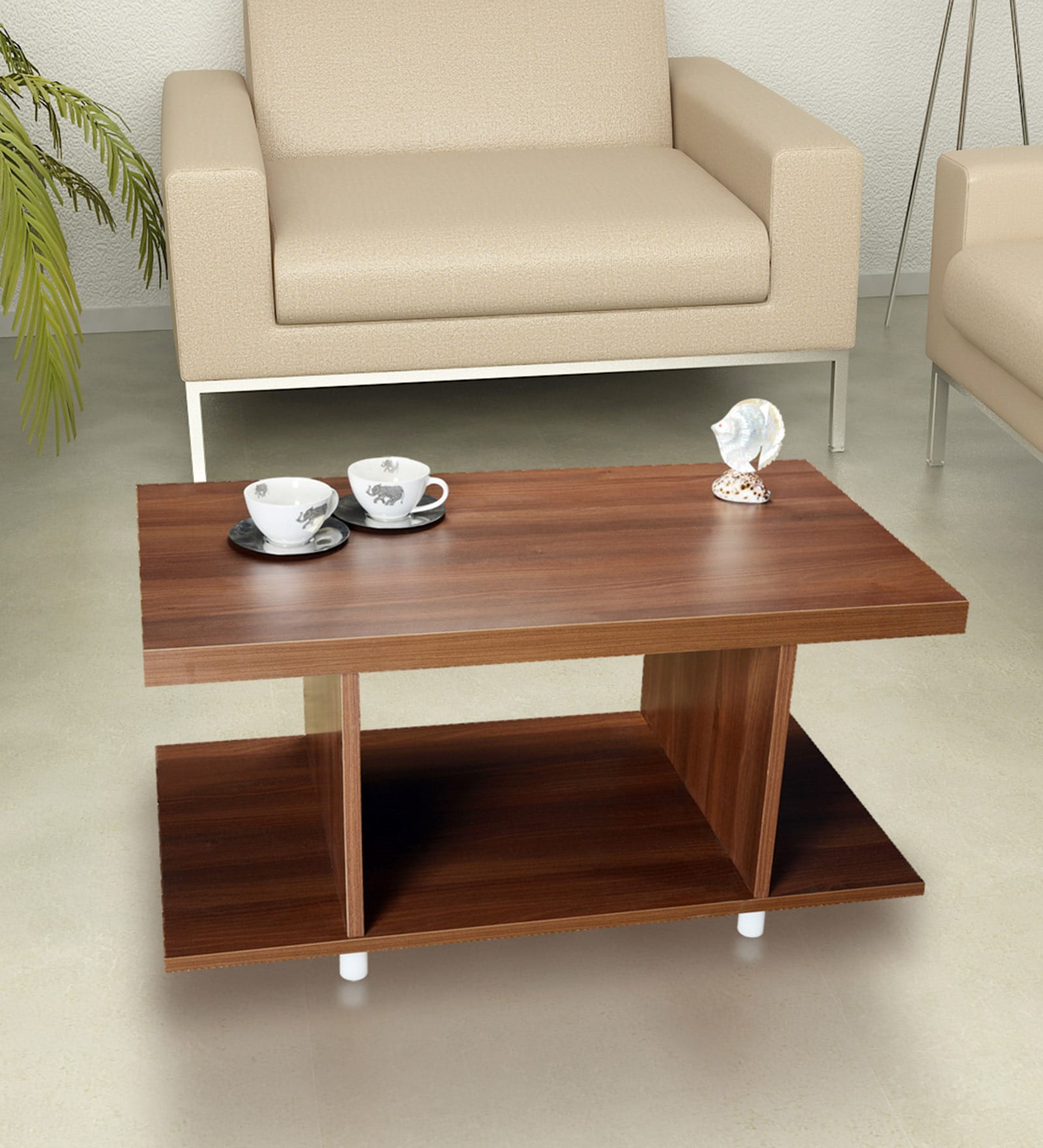 Buy Avril Center Table in Brown Finish by Addy Design Online at ...