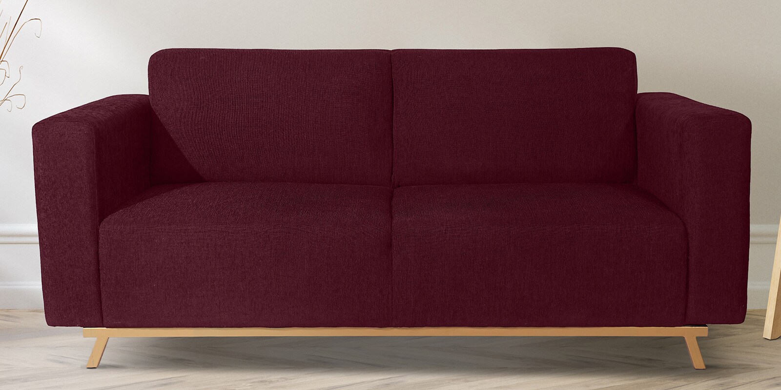 Avalon Fabric 3 Seater Sofa In Marron Colour