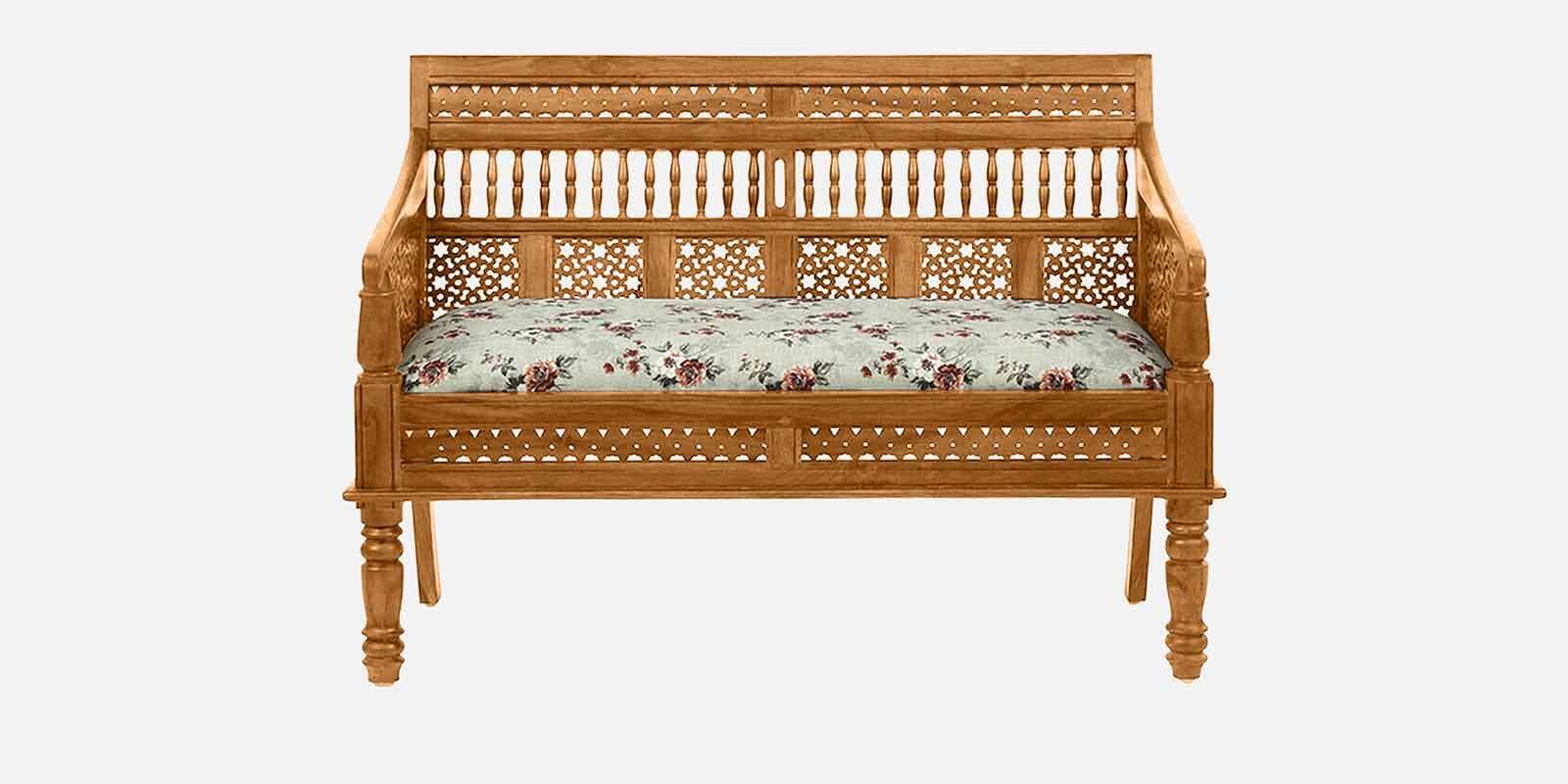 Avantika Sheesham Wood 2 Seater Sofa In Scratch Resistant Rustic Teak Finish