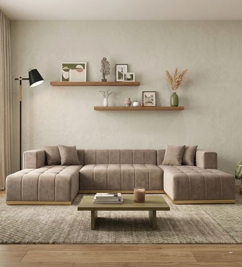 Avalon Signature Corner Sofa In Beige Color