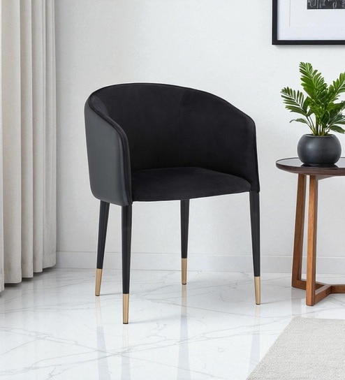 Avanti  Barrel Chair In Black Colour