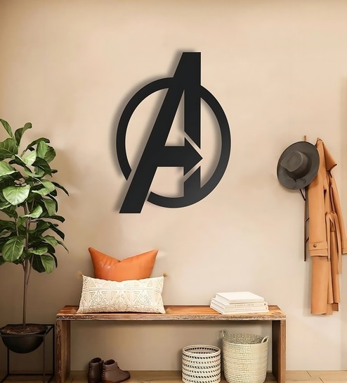 Avengers Sign Alphabet Word Art Metal Wall Artwork Decor