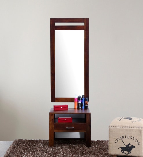 Avian Sheesham Wood Dresser In Scratch Resistant Provincial Teak Finish