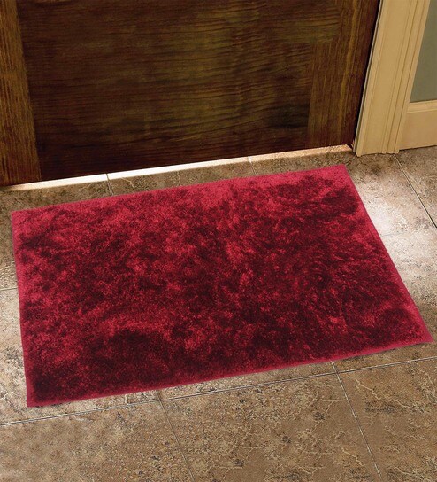 Buy Burgundy Maroon Microfiber 20 X 30 Bath Mat By Avira Home