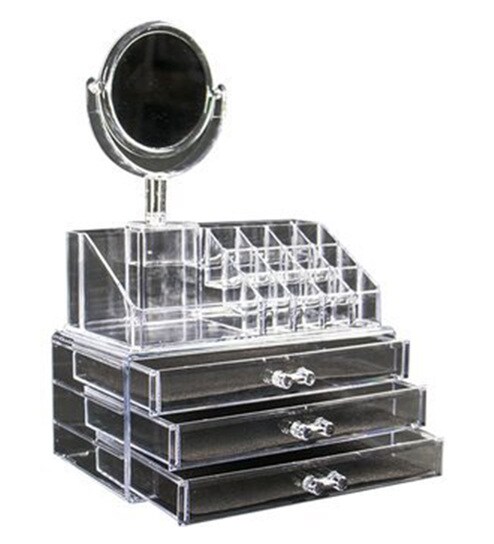 Buy Avmart Lipstick Holder Stand 3 Drawer With Mirror Cosmetic