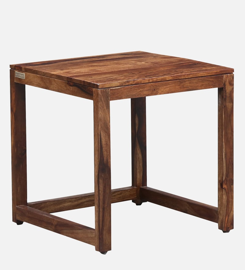 Buy Avian Sheesham Wood Nest Of Tables In Rustic Teak Finish Online
