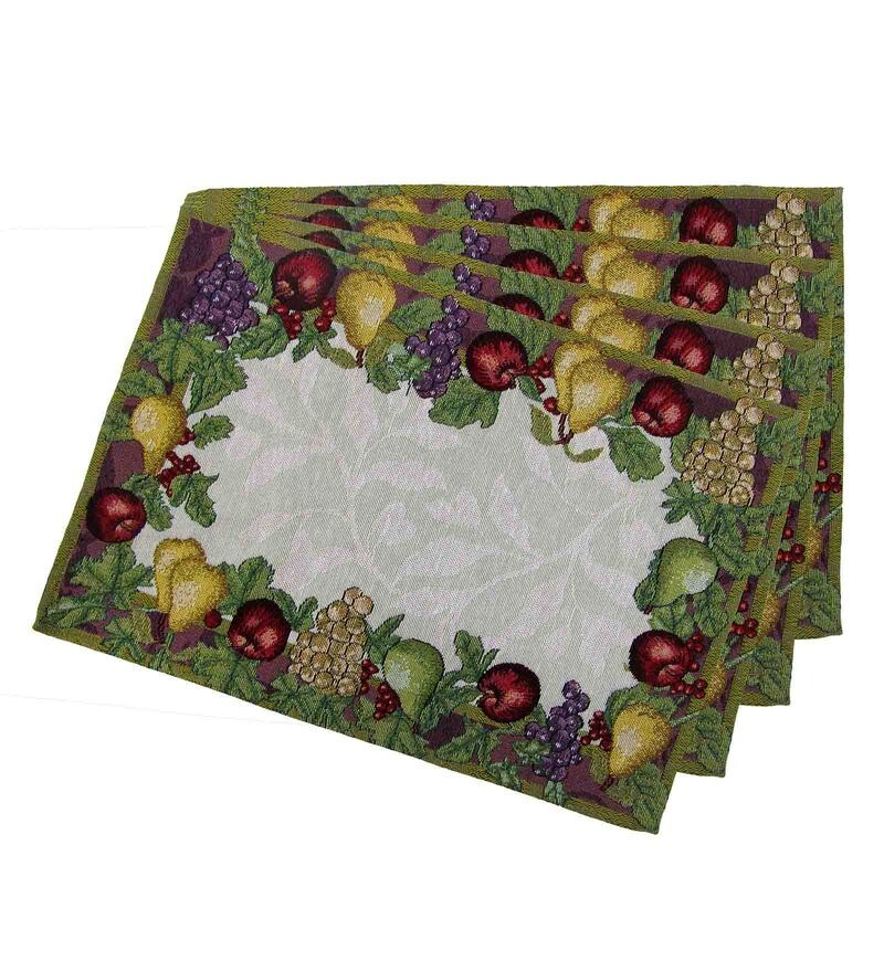 Buy Avi Living Multicolour Bright Fruit Garden Table Mats Set of 4