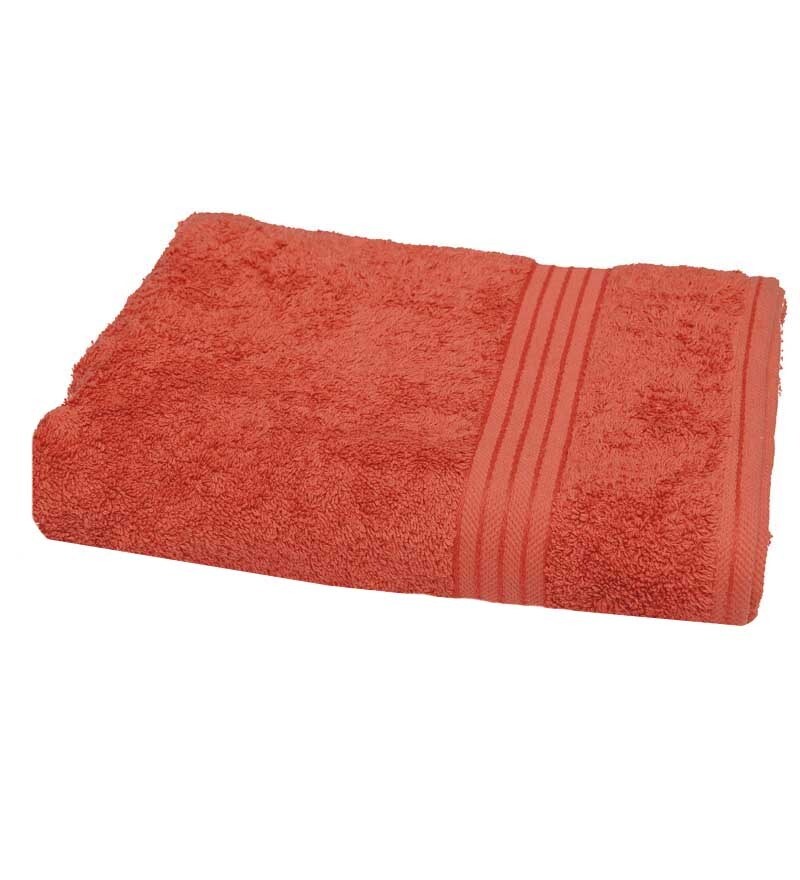 tangerine bath towels