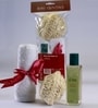 Avera + Bare Essentials Rose Ball Bath Kit (Sisal Bath Ball + Rose Body Wash 100ml)