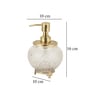 Ava Crystal Cut Soap Dispenser In Gold