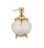 Ava Crystal Cut Soap Dispenser In Gold