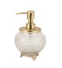 Ava Crystal Cut Soap Dispenser In Gold