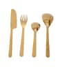 Ava Luxe Gold   Stainless Steel (Set of 16) Cutlery  Set