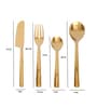 Ava Luxe Gold   Stainless Steel (Set of 16) Cutlery  Set
