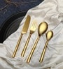 Ava Luxe Gold Stainless Steel (Set of 24) Cutlery  Set