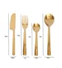 Ava Luxe Gold Stainless Steel (Set of 24) Cutlery  Set