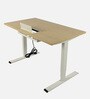 Avail Metal Writing Table in Dual Finish with Adjustable Height