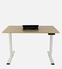 Avail Metal Writing Table in Dual Finish with Adjustable Height