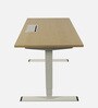 Avail Metal Writing Table in Dual Finish with Adjustable Height