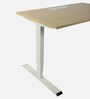 Avail Metal Writing Table in Dual Finish with Adjustable Height