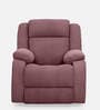 Avalon E Fabric Motorized 1 Seater Recliner In Dusky Pink Colour With USB Port