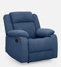 Avalon Fabric 1 Seater Manual Recliner In Twilight Blue Colour