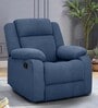 Avalon Fabric 1 Seater Manual Recliner In Twilight Blue Colour