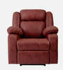Avalon Fabric 1 Seater Motorized Recliner with USB Port in Crimson Red Colour
