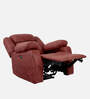 Avalon Fabric 1 Seater Motorized Recliner with USB Port in Crimson Red Colour