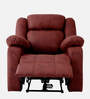 Avalon Fabric 1 Seater Motorized Recliner with USB Port in Crimson Red Colour