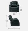 Avalon Fabric 1 Seater Motorized Recliner in Midnight Blue Colour