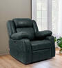 Avalon Fabric 1 Seater Motorized Recliner in Midnight Blue Colour