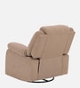 Avalon Fabric Manual 1 Seater Rocker Recliner In Plaster Brown Colour With Swivel