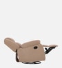 Avalon Fabric Manual 1 Seater Rocker Recliner In Plaster Brown Colour With Swivel