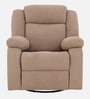 Avalon Fabric Manual 1 Seater Rocker Recliner In Plaster Brown Colour With Swivel