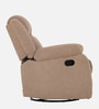 Avalon Fabric Manual 1 Seater Rocker Recliner In Plaster Brown Colour With Swivel
