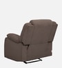 Avalon Fabric Manual 1 Seater Recliner In Saddle Brown Colour