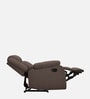 Avalon Fabric Manual 1 Seater Recliner In Saddle Brown Colour