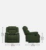 Avalon Fabric Manual 1 Seater Recliner In Sap Green Colour