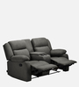 Avalon Fabric Manual 2 Seater Recliner In Grey Colour