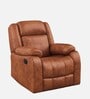 Avalon Fabric Manual 1 Seater Recliner In Desert Orange Colour
