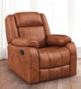 Avalon Fabric Manual 1 Seater Recliner In Desert Orange Colour