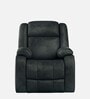 Avalon Fabric Manual 1 Seater Recliner In Midnight Blue Colour