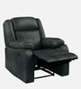 Avalon Fabric Manual 1 Seater Recliner In Midnight Blue Colour