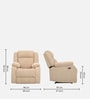 Avalon Fabric Motorized 1 Seater Recliner In Beige Colour